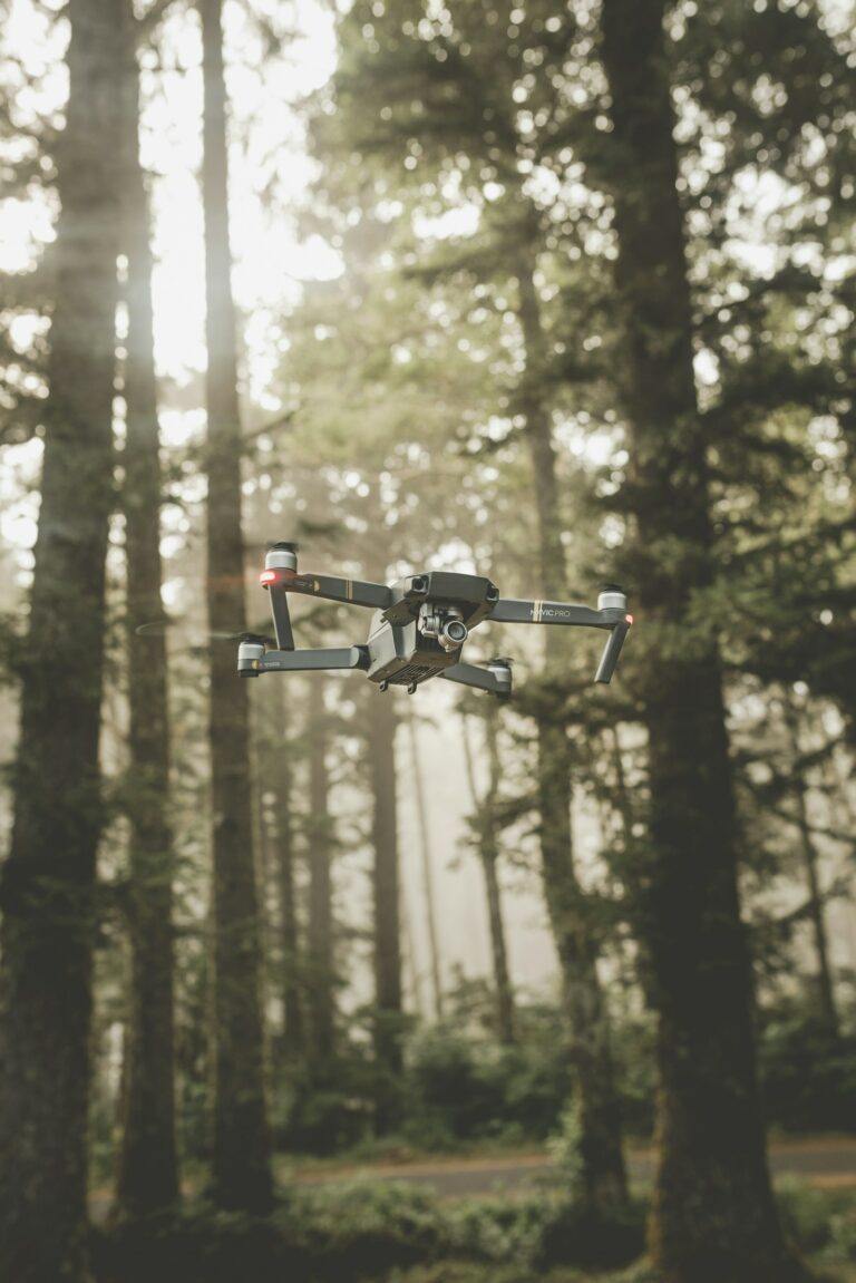 A DJI Mavic Pro drone in flight, showcasing drone flight accessories